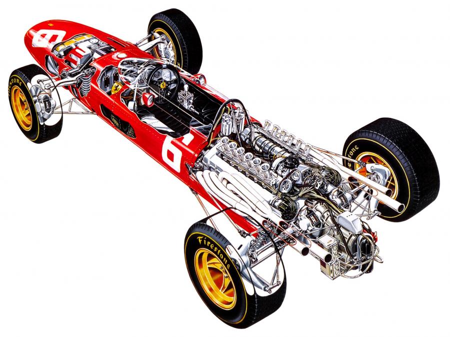  Ferrari 312 F1-66 1966 года  (фото 5 из 6)